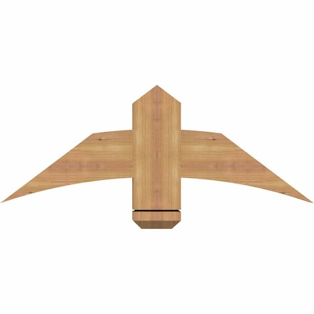 Ekena Millwork Bellingham Timber Gable Bracket, Western Red Cedar, 36"W x 13"H x 3 1/2"D x 5 1/2"F, 9/12 Pitch GBW036X13X0406BEL00SWR